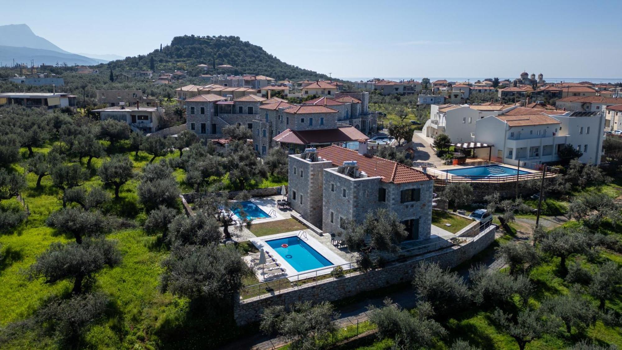 Torri Di Pietra Villa Stoúpa Eksteriør billede